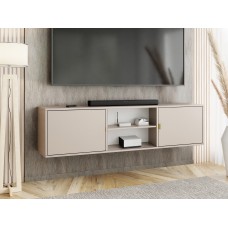 Atvērts TV galdiņš LUNO 3, Kašmirs/Zelts